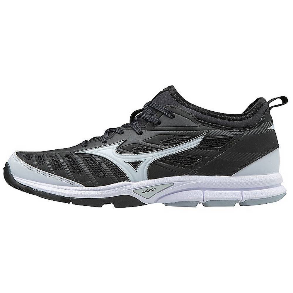 Mizuno Player’s Trainer 2 Turf - Erkek Beyzbol Ayakkabısı - Siyah/Beyaz Türkiye (ZBXMLQ-295)